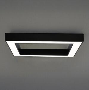 Plafoniera a LED 100W/230V 3000/4000/6500K 80x80 cm nera