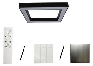 Plafoniera a LED 100W/230V 3000/4000/6500K 80x80 cm nera