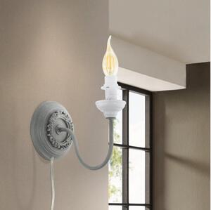 Eglo 33003 - Lampada da parete 1xE14/40W/230V grigia
