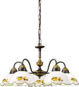 Kolarz 731.85.116 - Lampadario con catena NONNA 5xE27/75W/230V limoni