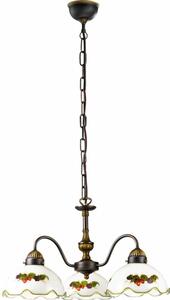 Kolarz 731.83.113 - Lampadario a catena NONNA 3xE27/75W/230V vino/fragole