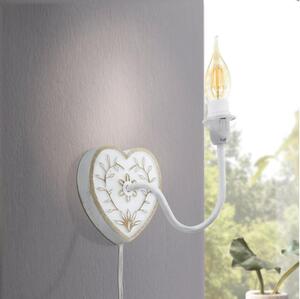 Eglo 33004 - Lampada da parete 1xE14/40W/230V bianca/patina