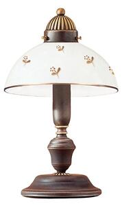 Kolarz 731.73.170 - Lampada da tavolo NONNA 1xE27/75W/230V con motivo floreale, finitura oro rosa