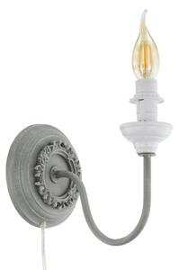 Eglo 33003 - Lampada da parete 1xE14/40W/230V grigia