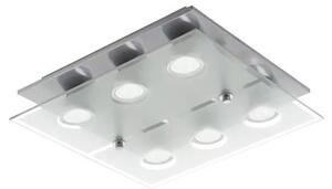 Eglo 75342 - Plafoniera LED dimmerabile CABO-SD 6xGU10/5W/230V 34x34 cm cromo opaco