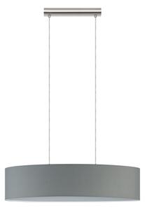 Eglo 55276 - Lampada a sospensione con cavo PASTERI 2xE27/60W/230V grigio