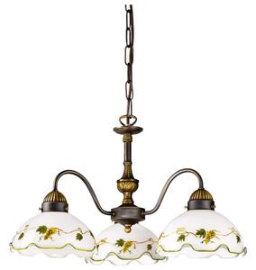 Kolarz 731.83.110 - Lampadario a sospensione a catena NONNA 3xE27/75W/230V, colore vino