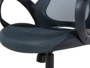 Sedia da ufficio Girevole in tessuto a rete nera Meccanismo di inclinazione del sedile regolabile in altezza Schienale ergonomico Beliani
