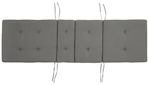 Cuscino per sdraio da giardino Cuscino per schienale in poliestere grigio Design moderno Cuscino per esterni Beliani