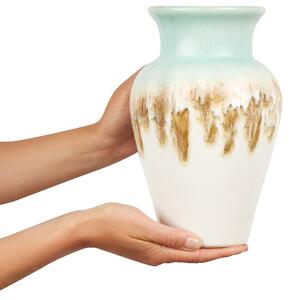 Vaso Decorativo per Fiori 25 cm Multicolore in gres porcellanato design moderno contemporaneo Beliani