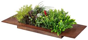 Decorazione con piante artificiali verde giardino verticale sintetico verde cornice accessorio tavolo Beliani