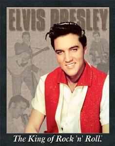 Targa in metallo Elvis Presley - portrait