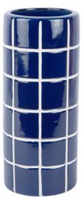 Vaso blu in ceramica (altezza totale 30 cm) Retro Tiles – PT LIVING
