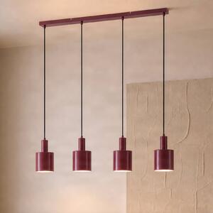 Lampada a sospensione Ovelia Lindby, dimmerabile, Rosso, Soggiorno / Sala da pranzo, Metallo, Moderno, Lampada a sospensione