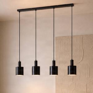 Lampada a sospensione Ovelia Lindby, dimmerabile, Nero, Soggiorno / Sala da pranzo, Metallo, Moderno, Lampada a sospensione