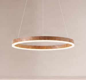 Lampada a sospensione Thelma Lucande, dimmerabile, Legno scuro, Soggiorno / Sala da pranzo, Plastica, Moderno, Lampada a sospensione