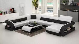 Divano angolare di design mobili per il soggiorno divano moderno divano angolare in pelle divano + tavolo