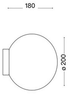 Ideal Lux 59815 - Lampada da parete LED RGBW MAPA 1xE27/9W/230V