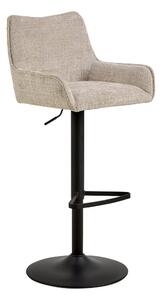 Sgabello da bar beige con altezza regolabile/con braccioli (altezza della seduta 85 cm) Eddie – Actona