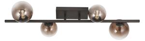 Brilagi - Lampadario LED da soffitto a montaggio superficiale MILLA 4xG9/3W/230V marrone/marrone fumé