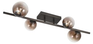 Brilagi - Lampadario LED da soffitto a montaggio superficiale MILLA 4xG9/3W/230V marrone/marrone fumé