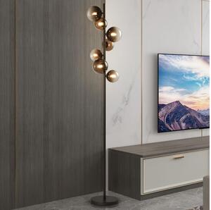Brilagi - Lampada da terra a LED MILLA 7xG9/3W/230V marrone/marrone fumé