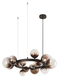 Brilagi - Lampadario LED a sospensione con cavo MILLA 15xG9/3W/230V marrone/marrone fumé
