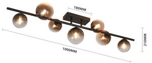 Brilagi - Plafoniera LED MILLA 7xG9/3W/230V marrone/marrone fumé