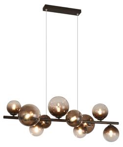 Brilagi - Lampadario LED a sospensione su cavo MILLA 10xG9/3W/230V marrone/marrone fumé