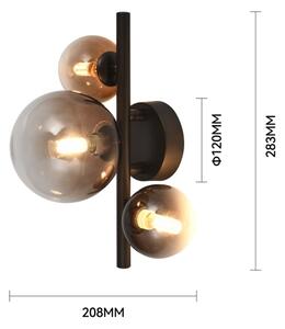Brilagi - Applique LED MILLA 3xG9/3W/230V marrone/marrone fumé