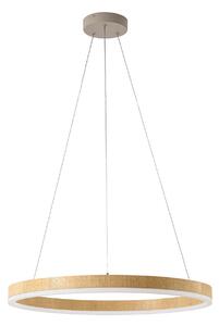 Lampada a sospensione Lucande, Thelma, dimmerabile, Legno, Sala da pranzo, Plastica, Moderno
