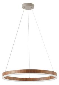 Lampada a sospensione Lucande, Thelma, dimmerabile, Legno, Sala da pranzo, Plastica, Moderno
