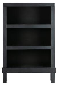 Libreria nera in pino massiccio 107x160x39 cm Bonk – WOOOD