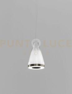 Medea sospensione 3 bianco sfumato acciaio satinato l2204 led 2700k