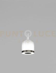 Medea sospensione 1 bianco sfumato acciaio satinato l2204 led 2700