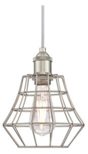 Westinghouse 6337240 - Lampadario sospeso con cavo NATHAN 1xE27/60W/230V argento