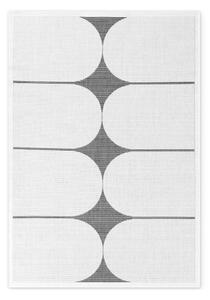 Tappeto da interno/esterno bianco e nero 120x170 cm Duet Bowen – NORTHRUGS
