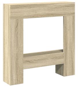 Cornice per Camino Rovere Sonoma 81x18x82 cm in Truciolato