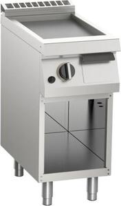 Piastra per griglia a gas KBS, cromata liscia, 1 zona di riscaldamento, base aperta, 400x730x900 mm