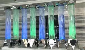 Colonna d'acqua xxl 50x300cm grande colonna d'acqua parete parete divisoria led illuminata