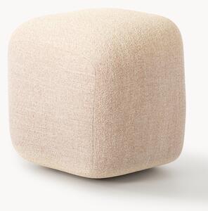Pouf alto in bouclé Wolke