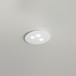 Lampada a Soffitto LUNA P/P 3xGX53 Max 3x8W Bianco - Struttura in Metallo e Diffusore in Alluminio - Gea Luce - Illuminazione per Interni