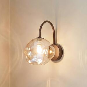 TK Lighting Applique da parete Lava, dimmerabile, Marrone / Ruggine, Soggiorno / Sala da pranzo, Vetro, Applique