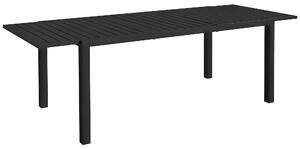 Outsunny Tavolo da giardino espandibile in alluminio rettangolare per 6 - 8 persone, dim. 180/240L x 94l x 73H cm, nero