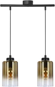 Candellux Aspra lampada sospesa 3x60 W nero-ambra 32-16263