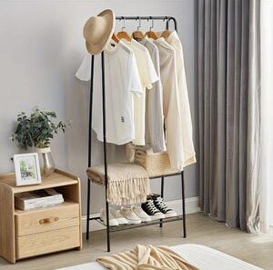 Appendiabiti in metallo con design a forma di A, 36x60x151 cm – appendiabiti da terra