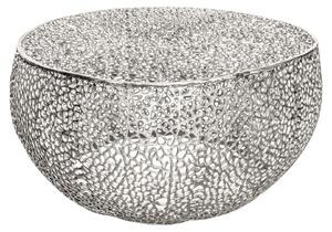 Riess-ambiente Tavolino dal design raffinato LEAF 80 cm argento Tavolino Tavolino da notte