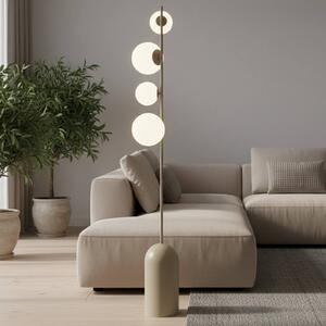 Lampada da terra Etno LP4 EMIBIG LIGHTING, Crema / Ambra, Soggiorno / Sala da pranzo, Vetro, Moderno, Lampada da terra