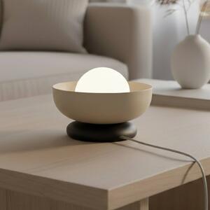 Lampada da tavolo Ozzy LN1 EMIBIG LIGHTING, Crema / Ambra, Soggiorno / Sala da pranzo, Metallo, Moderno, Lampada da tavolo