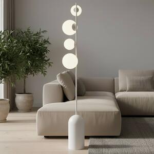 Lampada da terra Etno LP4 EMIBIG LIGHTING, Bianco / Opale, Soggiorno / Sala da pranzo, Vetro, Moderno, Lampada da terra